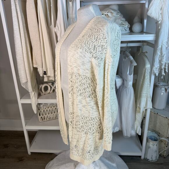 Torrid cream Plus sz. 1X Long line cardigan casual, every day work office #4437 - Picture 2 of 9